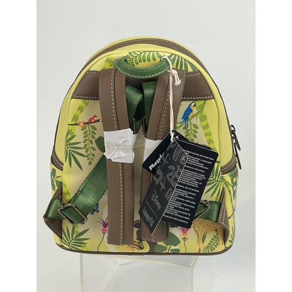 Loungefly Disney Mickey & Friends Jungle Mini Backpack Glow In The Dark Bag NEW! - Picture 4 of 16